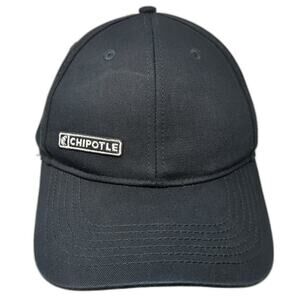 Chipotle Strapback Baseball Cap Black One Size Adjustable Embroidered Loomstate